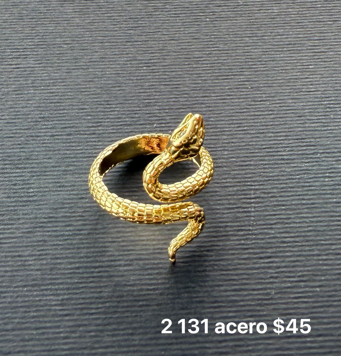 Anillo acero ajustable