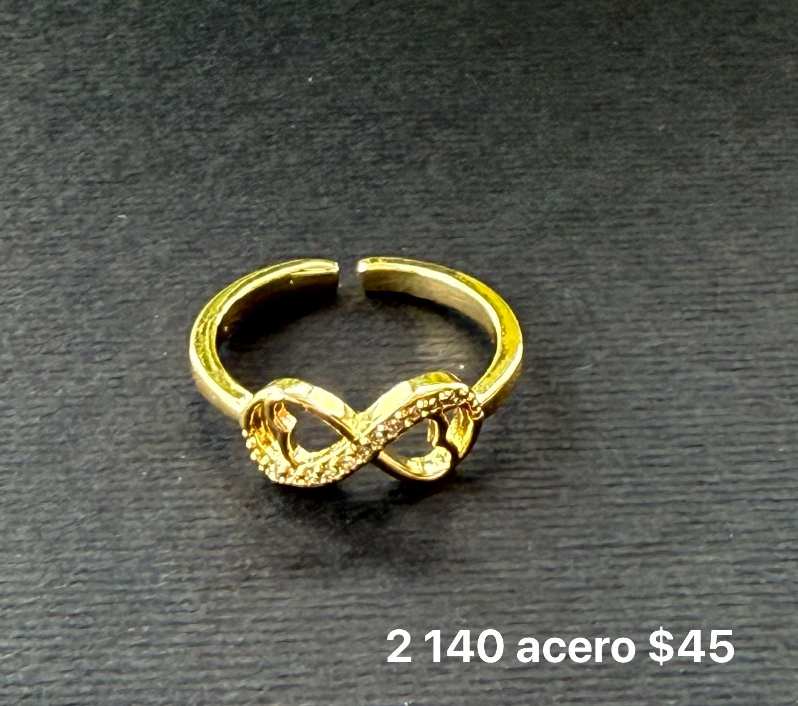 Anillo acero ajustable
