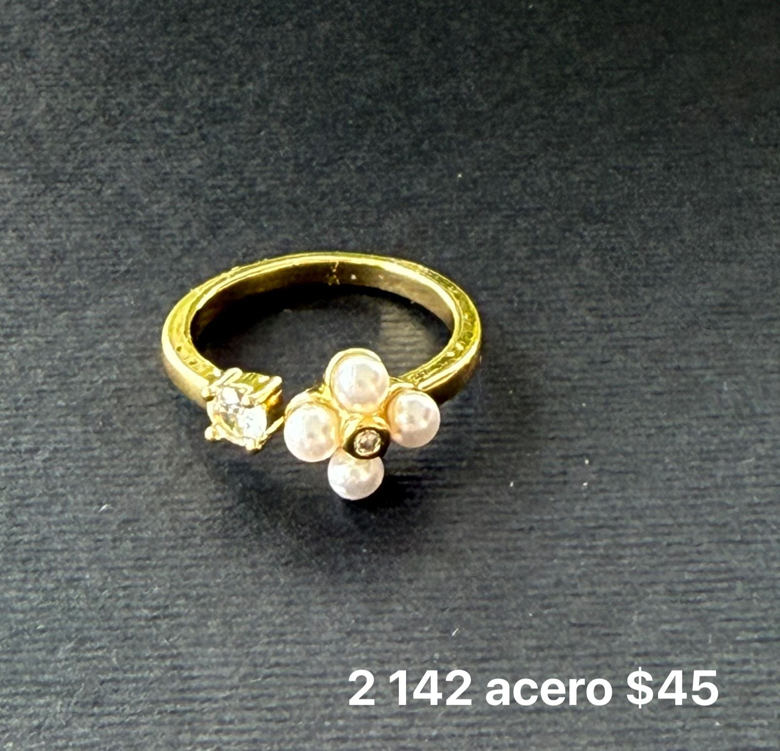 Anillo acero ajustable
