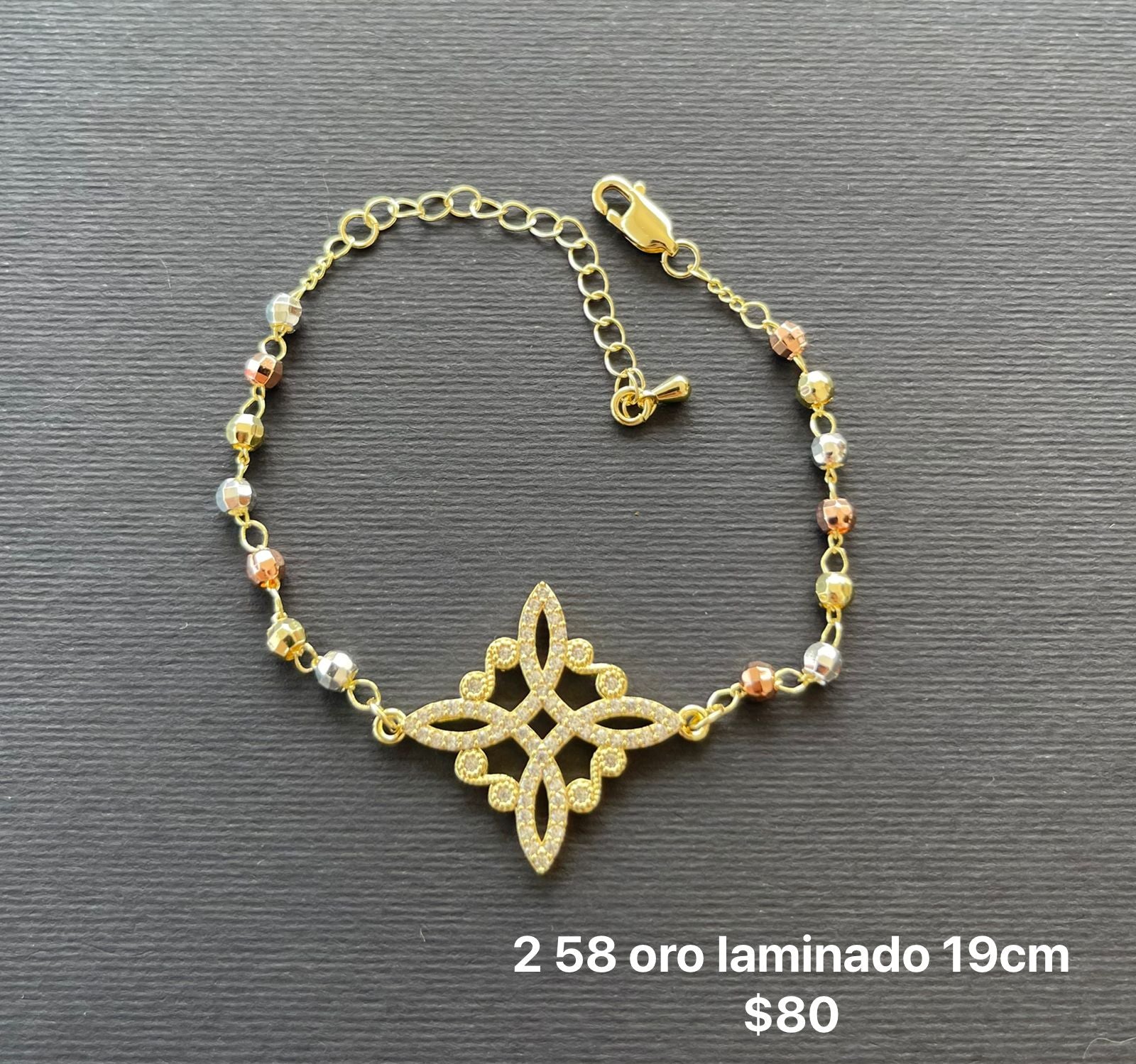 Pulsera oro laminado